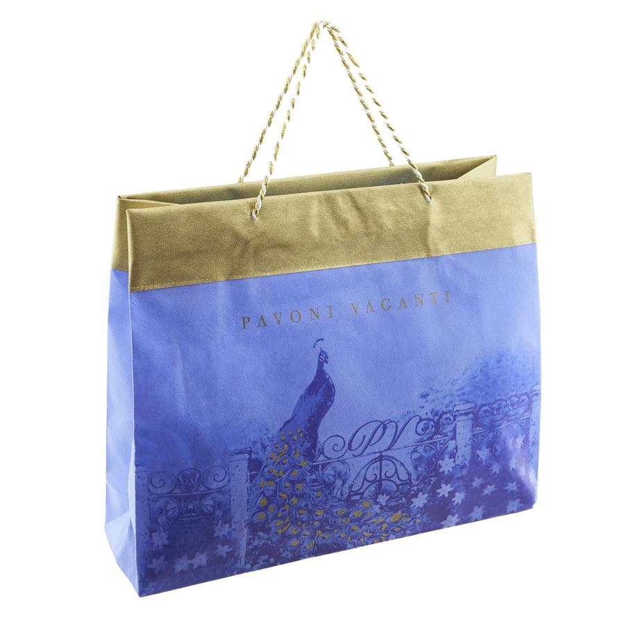 Luxury bag bicolore oro glitter pavoni vaganti