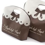 Confezione ragalo busta fiocco TNT stampa pubblieffe decoro