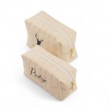 Trousse in nylon trapuntato
