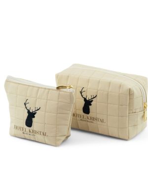 Trousse in nylon trapuntato