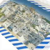 Pubblieffe trousse cartolina hotel Ostuni acquarello